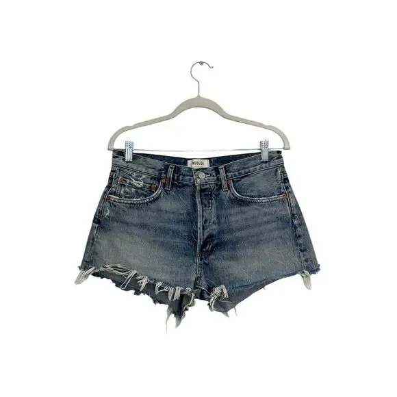 AGOLDE Parker denim shorts in dark wash - Picture 11 of 15